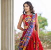PC 439 Cotton With Kalamkari Print Lehenga With Choli Dupatta  Suppliers In India